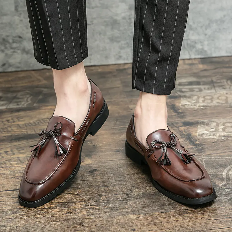 Leather Shoes Casual Business Shoes for Men Dress Tenis De Hombre Moccasins Mokasin Tenis Caballero Designer