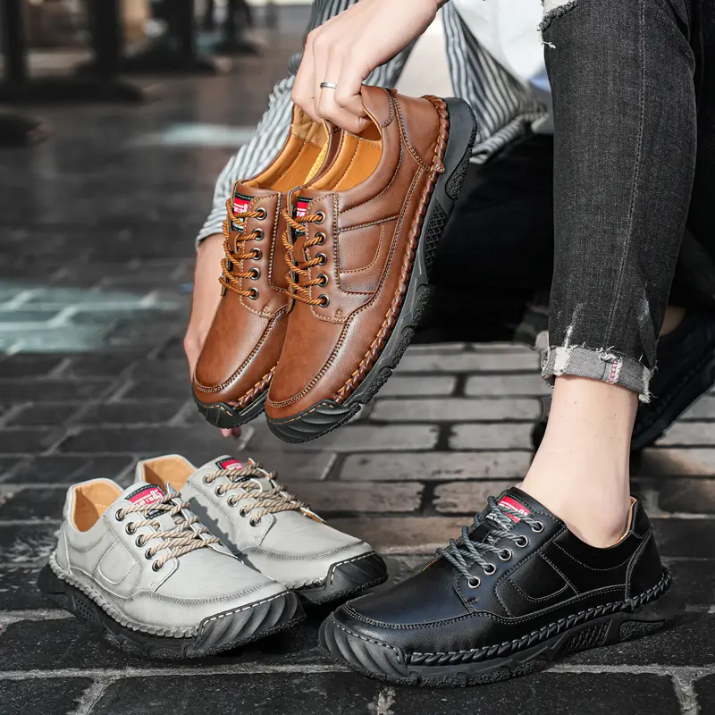 Leather Shoes Casual Business Shoes for Men Dress Tenis De Hombre Moccasins Mokasin Tenis Caballero Designer