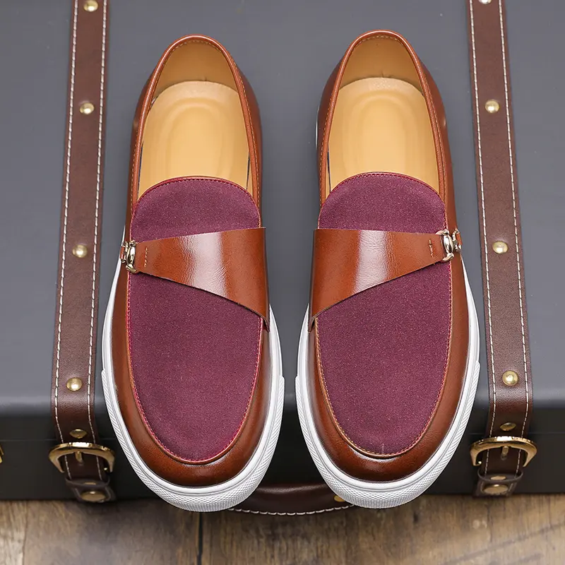 Leather Shoes Casual Business Shoes for Men Dress Tenis De Hombre Moccasins Mokasin Tenis Caballero Designer