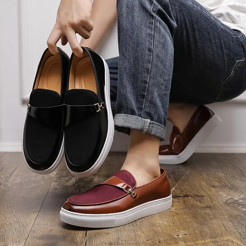 Leather Shoes Casual Business Shoes for Men Dress Tenis De Hombre Moccasins Mokasin Tenis Caballero Designer