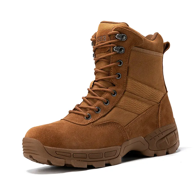 Outdoor Leather Mens Slip on Boots Platform Shoes Luxury Brand Men Winter Plush Snow Boots Fashion All-match Men Motocross Boots