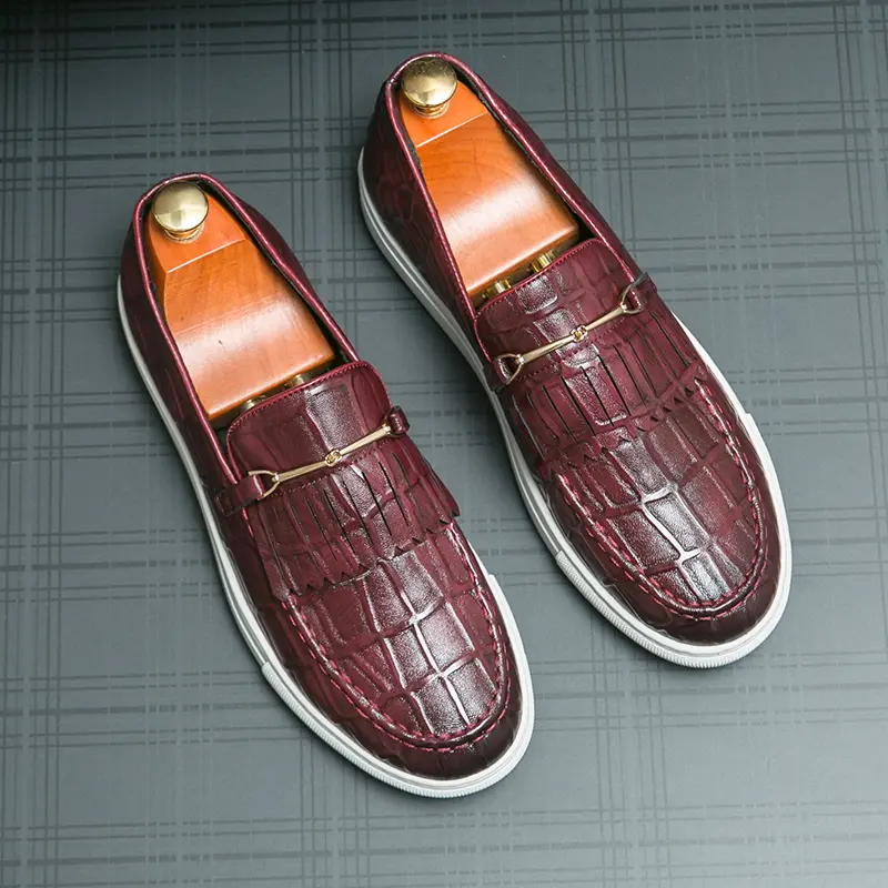 Leather Shoes Casual Business Shoes for Men Dress Tenis De Hombre Moccasins Mokasin Tenis Caballero Designer