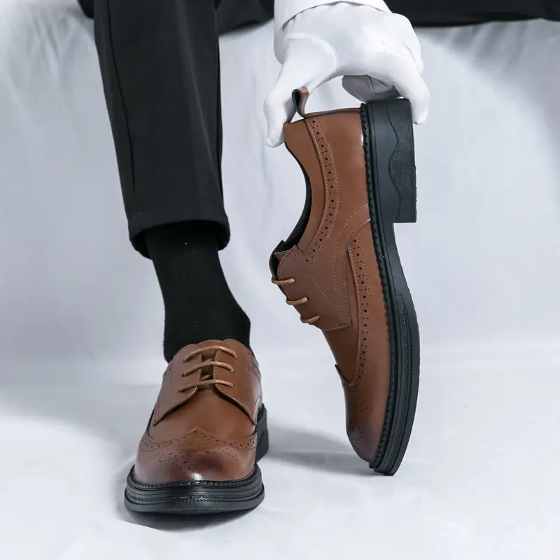 Men's Loafers Luxury Brand Leather Dress Shoes Breathable Slip-On Solid Formal Casual Shoes Handmade Designer Men Shoes Mocassin