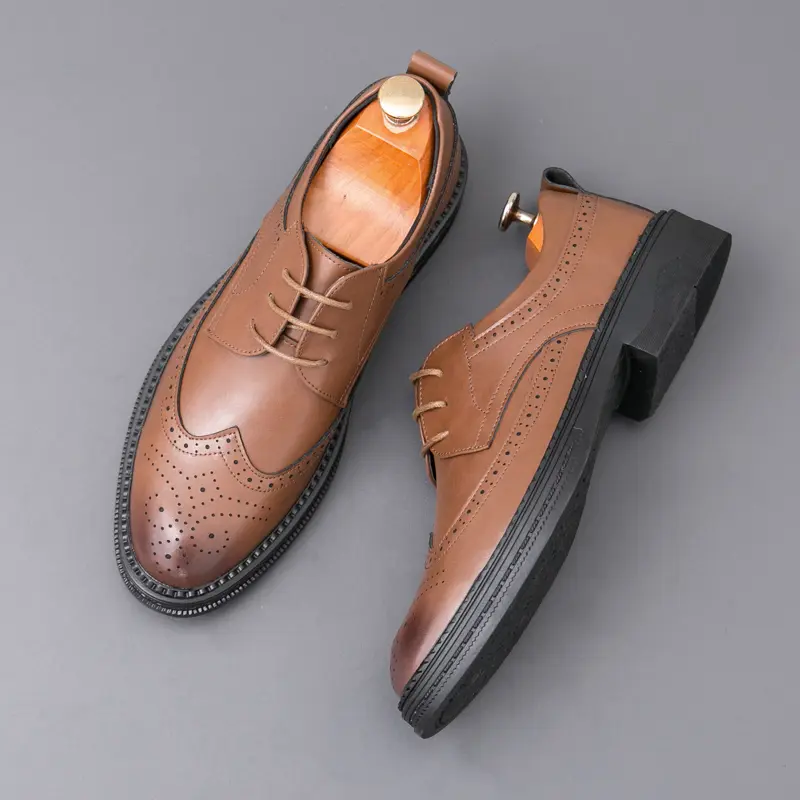 Men's Loafers Luxury Brand Leather Dress Shoes Breathable Slip-On Solid Formal Casual Shoes Handmade Designer Men Shoes Mocassin