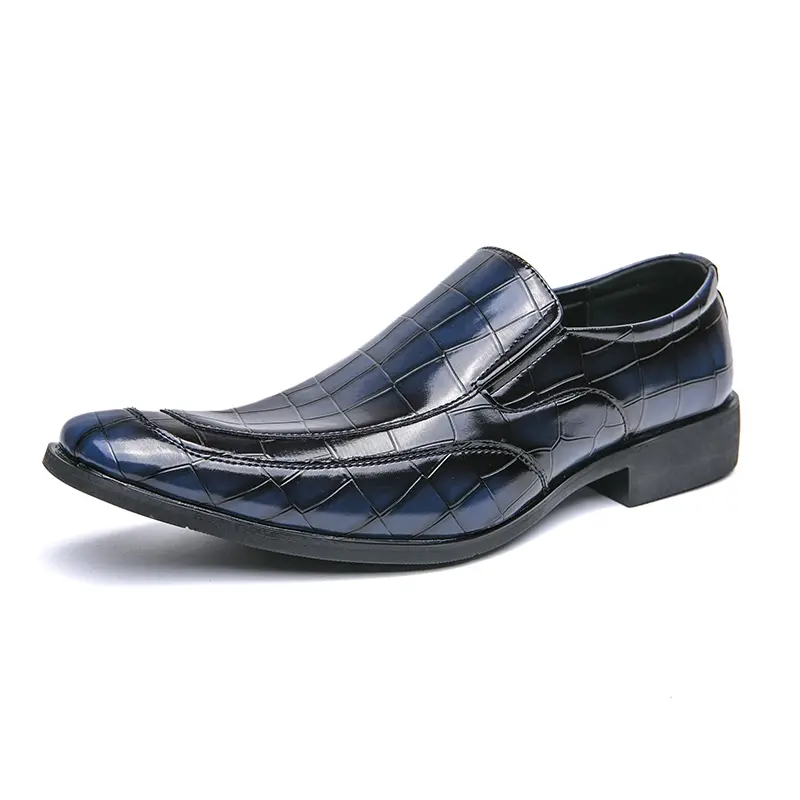 Men's Loafers Luxury Brand Leather Dress Shoes Breathable Slip-On Solid Formal Casual Shoes Handmade Designer Men Shoes Mocassin