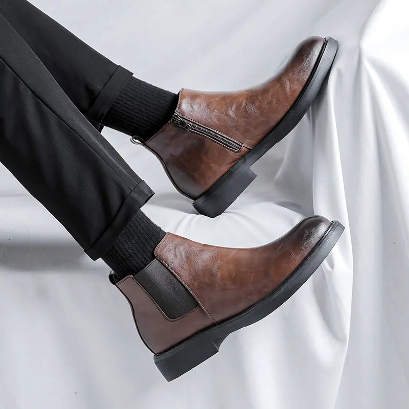 Men's Loafers Luxury Brand Leather Dress Shoes Breathable Slip-On Solid Formal Casual Shoes Handmade Designer Men Shoes Mocassin