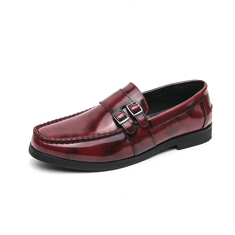 Men's Loafers Luxury Brand Leather Dress Shoes Breathable Slip-On Solid Formal Casual Shoes Handmade Designer Men Shoes Mocassin
