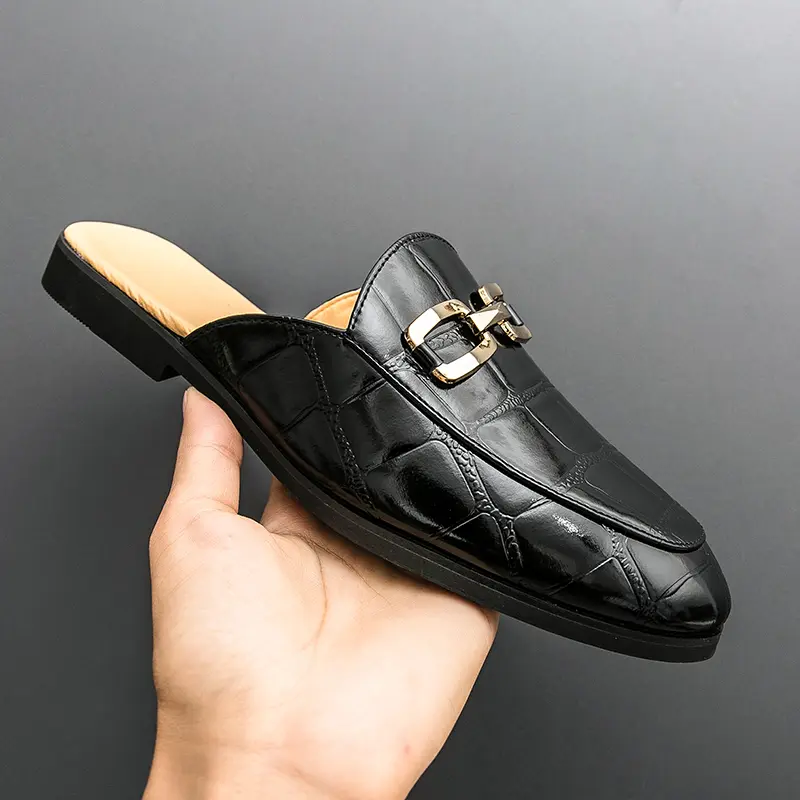 Men's Loafers Luxury Brand Leather Dress Shoes Breathable Slip-On Solid Formal Casual Shoes Handmade Designer Men Shoes Mocassin