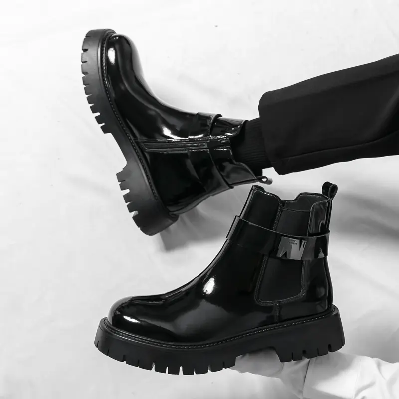 Men's Loafers Luxury Brand Leather Dress Shoes Breathable Slip-On Solid Formal Casual Shoes Handmade Designer Men Shoes Mocassin