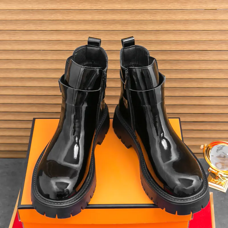Men's Loafers Luxury Brand Leather Dress Shoes Breathable Slip-On Solid Formal Casual Shoes Handmade Designer Men Shoes Mocassin