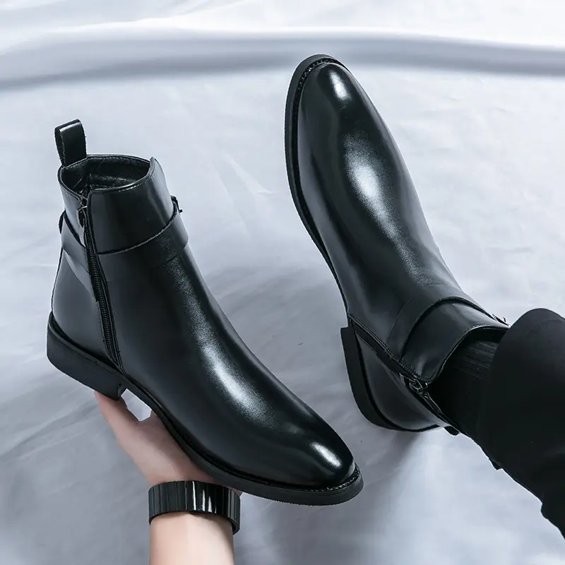 Men's Loafers Luxury Brand Leather Dress Shoes Breathable Slip-On Solid Formal Casual Shoes Handmade Designer Men Shoes Mocassin