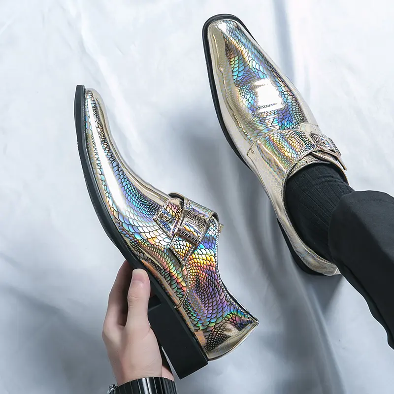 Men's Loafers Luxury Brand Leather Dress Shoes Breathable Slip-On Solid Formal Casual Shoes Handmade Designer Men Shoes Mocassin