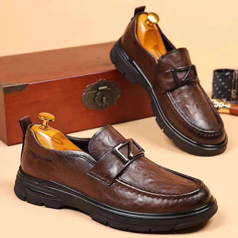 Leather Shoes Casual Business Shoes for Men Dress Tenis De Hombre Moccasins Mokasin Tenis Caballero Designer