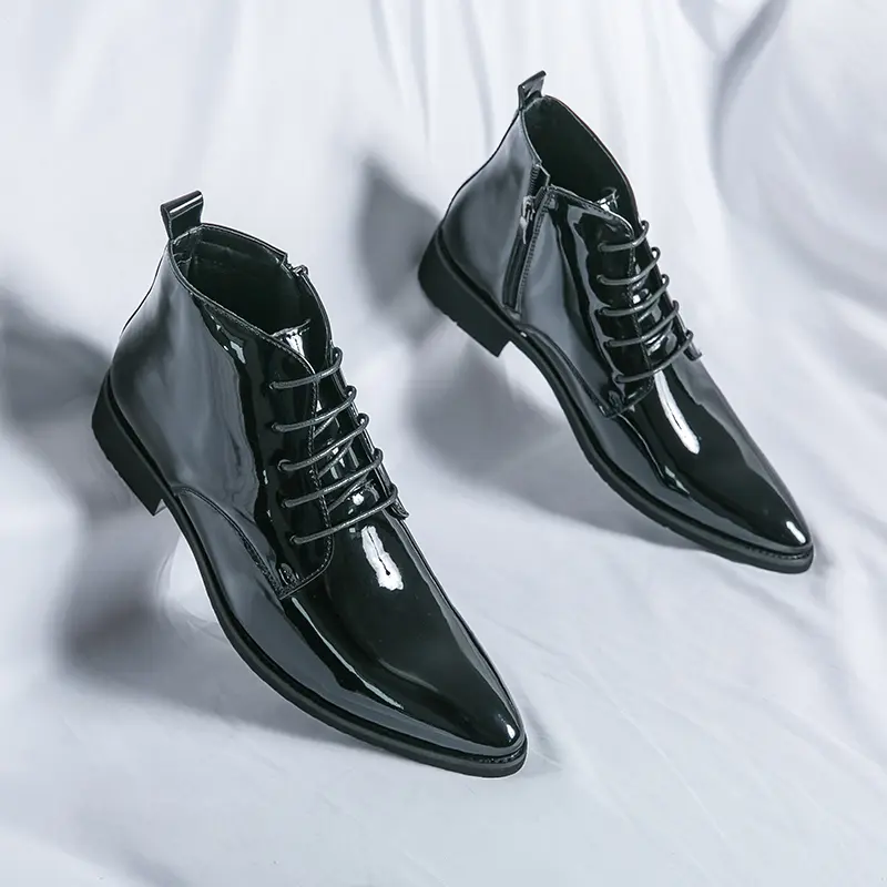 Men's Loafers Luxury Brand Leather Dress Shoes Breathable Slip-On Solid Formal Casual Shoes Handmade Designer Men Shoes Mocassin