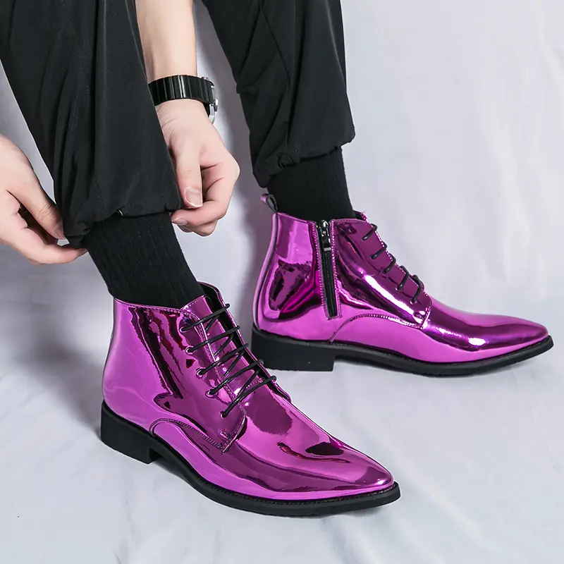 Men's Loafers Luxury Brand Leather Dress Shoes Breathable Slip-On Solid Formal Casual Shoes Handmade Designer Men Shoes Mocassin