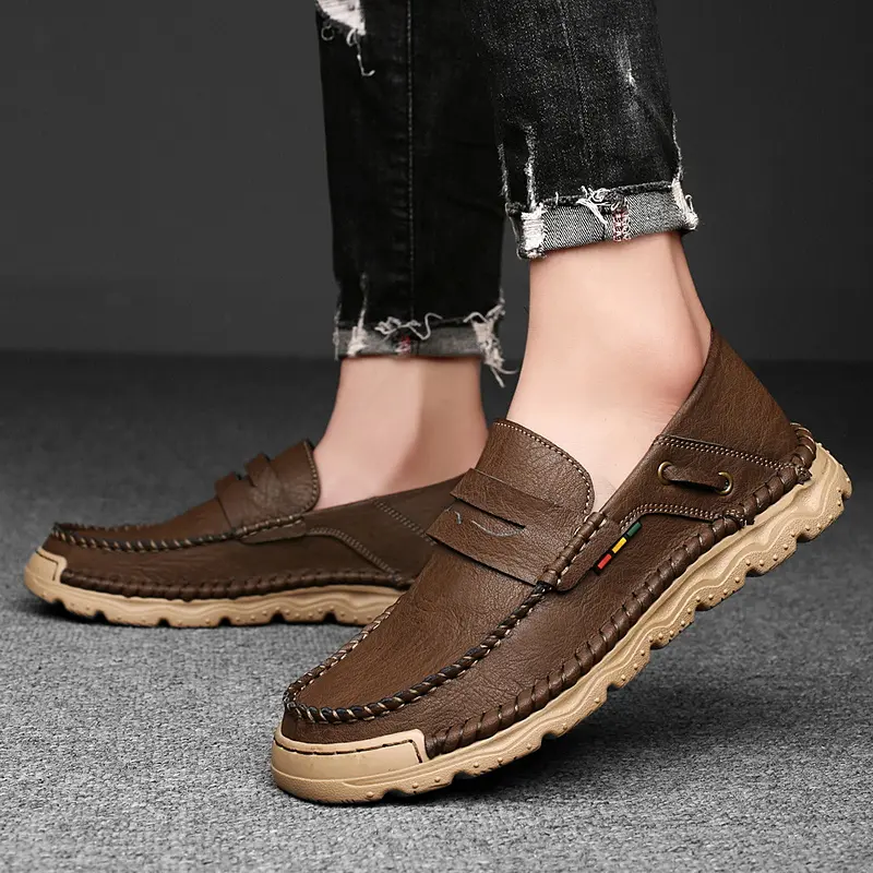 Leather Shoes Casual Business Shoes for Men Dress Tenis De Hombre Moccasins Mokasin Tenis Caballero Designer