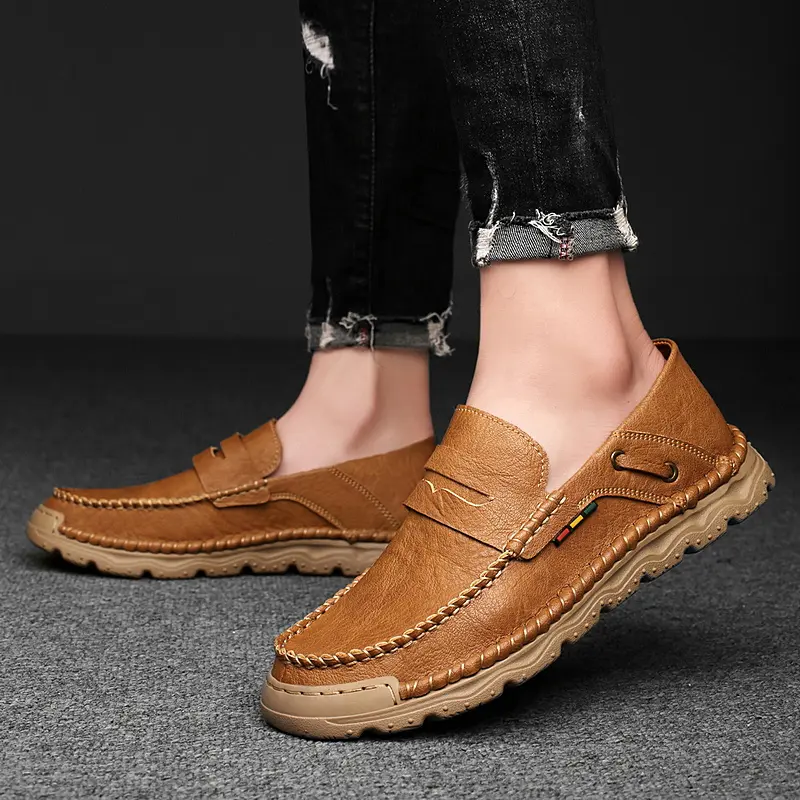 Leather Shoes Casual Business Shoes for Men Dress Tenis De Hombre Moccasins Mokasin Tenis Caballero Designer