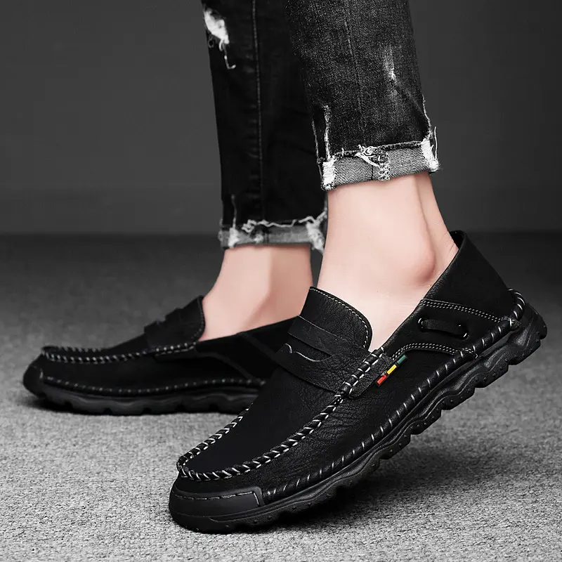 Leather Shoes Casual Business Shoes for Men Dress Tenis De Hombre Moccasins Mokasin Tenis Caballero Designer