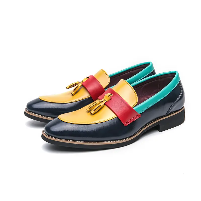 Men's Loafers Luxury Brand Leather Dress Shoes Breathable Slip-On Solid Formal Casual Shoes Handmade Designer Men Shoes Mocassin