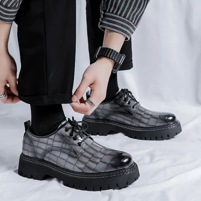 Men's Loafers Luxury Brand Leather Dress Shoes Breathable Slip-On Solid Formal Casual Shoes Handmade Designer Men Shoes Mocassin