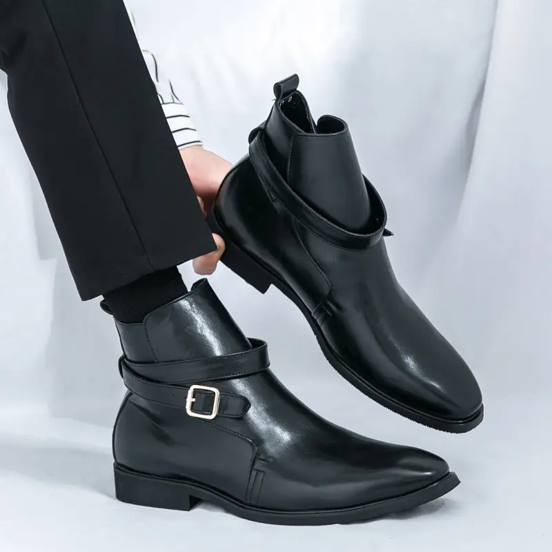 Men's Loafers Luxury Brand Leather Dress Shoes Breathable Slip-On Solid Formal Casual Shoes Handmade Designer Men Shoes Mocassin