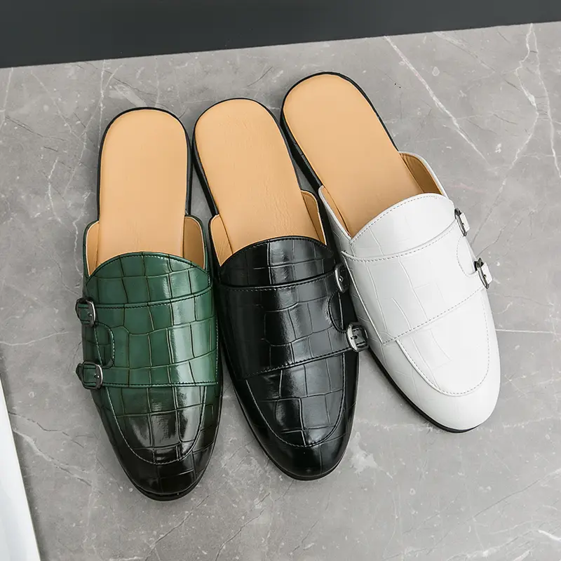 Men's Loafers Luxury Brand Leather Dress Shoes Breathable Slip-On Solid Formal Casual Shoes Handmade Designer Men Shoes Mocassin