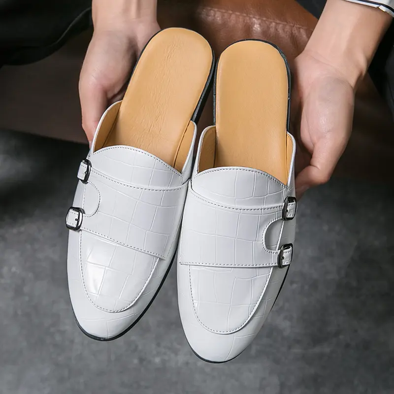 Men's Loafers Luxury Brand Leather Dress Shoes Breathable Slip-On Solid Formal Casual Shoes Handmade Designer Men Shoes Mocassin