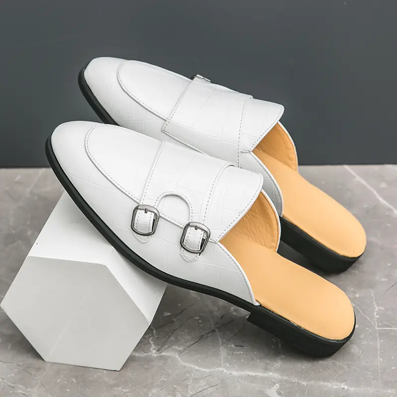 Men's Loafers Luxury Brand Leather Dress Shoes Breathable Slip-On Solid Formal Casual Shoes Handmade Designer Men Shoes Mocassin