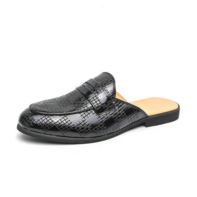 Men's Loafers Luxury Brand Leather Dress Shoes Breathable Slip-On Solid Formal Casual Shoes Handmade Designer Men Shoes Mocassin