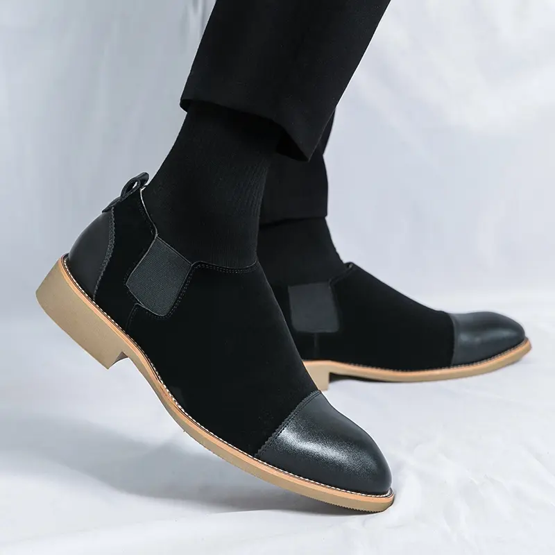 Men's Loafers Luxury Brand Leather Dress Shoes Breathable Slip-On Solid Formal Casual Shoes Handmade Designer Men Shoes Mocassin