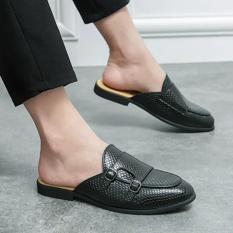 Men's Loafers Luxury Brand Leather Dress Shoes Breathable Slip-On Solid Formal Casual Shoes Handmade Designer Men Shoes Mocassin