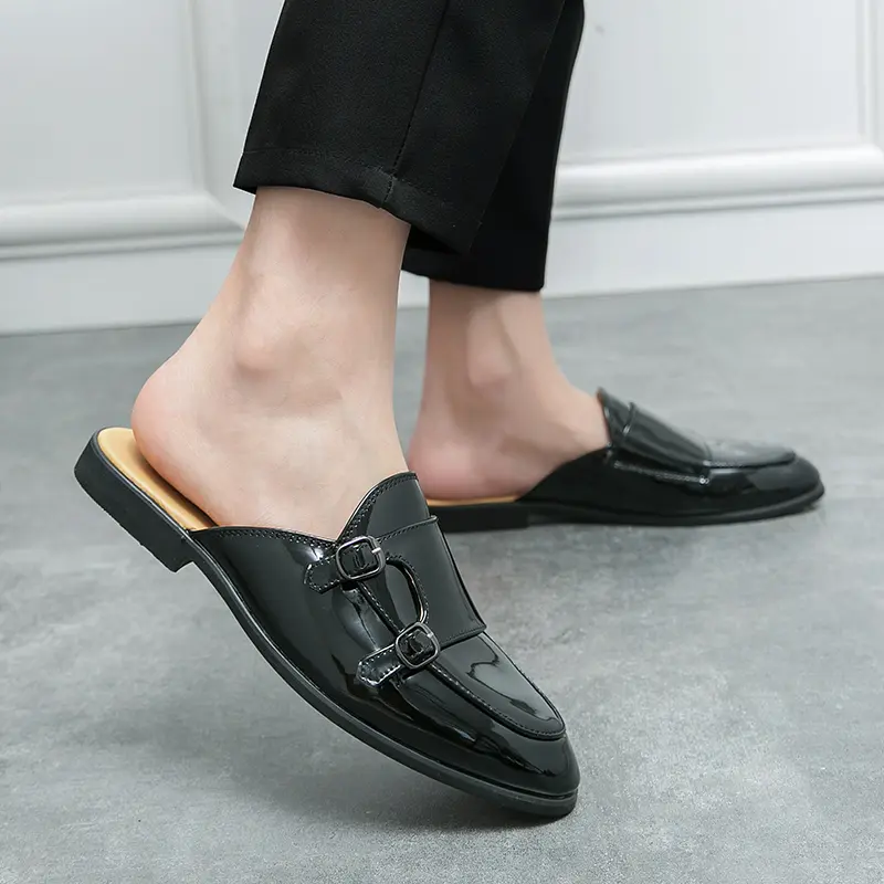 Men's Loafers Luxury Brand Leather Dress Shoes Breathable Slip-On Solid Formal Casual Shoes Handmade Designer Men Shoes Mocassin