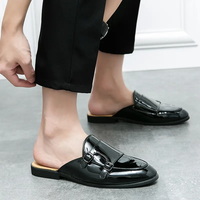 Men's Loafers Luxury Brand Leather Dress Shoes Breathable Slip-On Solid Formal Casual Shoes Handmade Designer Men Shoes Mocassin