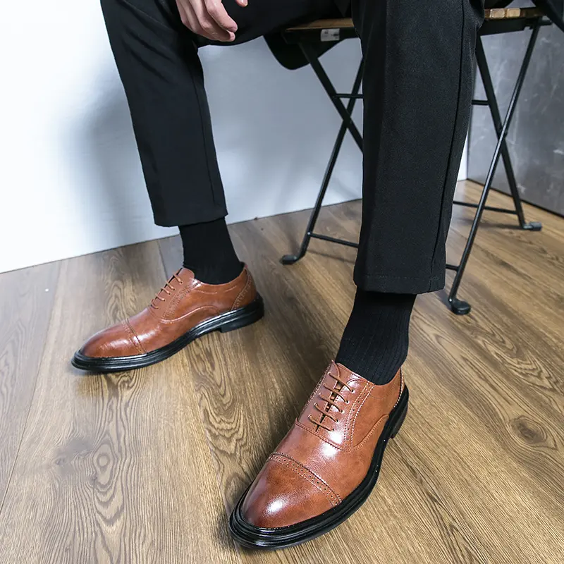 Leather Shoes Casual Business Shoes for Men Dress Tenis De Hombre Moccasins Mokasin Tenis Caballero Designer