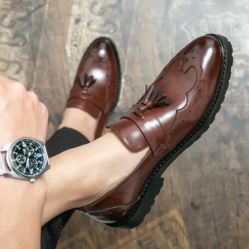 Leather Shoes Casual Business Shoes for Men Dress Tenis De Hombre Moccasins Mokasin Tenis Caballero Designer