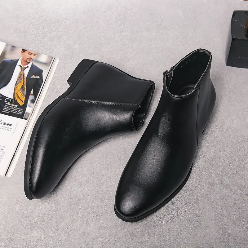 Men's Loafers Luxury Brand Leather Dress Shoes Breathable Slip-On Solid Formal Casual Shoes Handmade Designer Men Shoes Mocassin