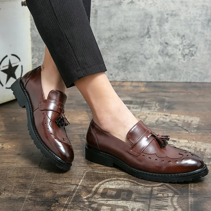 Leather Shoes Casual Business Shoes for Men Dress Tenis De Hombre Moccasins Mokasin Tenis Caballero Designer