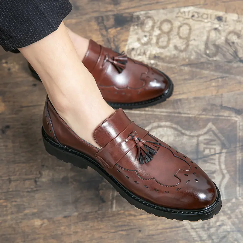 Leather Shoes Casual Business Shoes for Men Dress Tenis De Hombre Moccasins Mokasin Tenis Caballero Designer