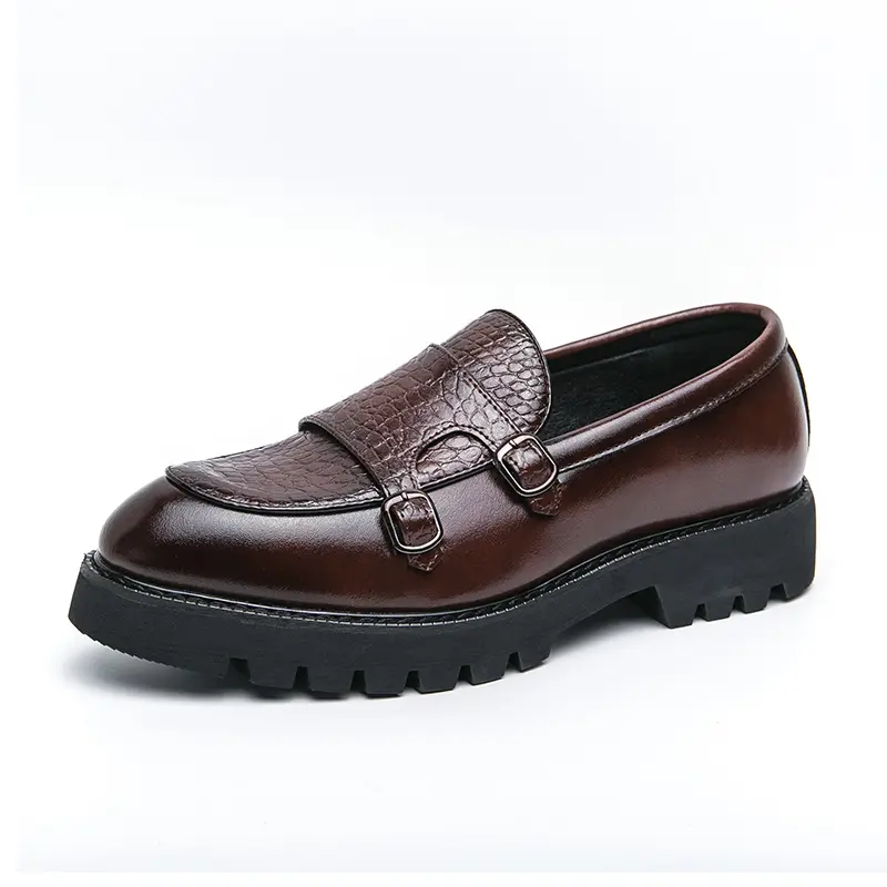 Men's Loafers Luxury Brand Leather Dress Shoes Breathable Slip-On Solid Formal Casual Shoes Handmade Designer Men Shoes Mocassin