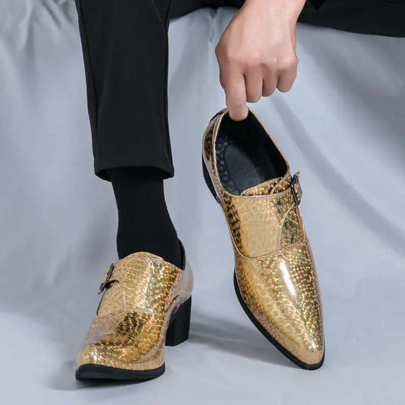Men's Loafers Luxury Brand Leather Dress Shoes Breathable Slip-On Solid Formal Casual Shoes Handmade Designer Men Shoes Mocassin
