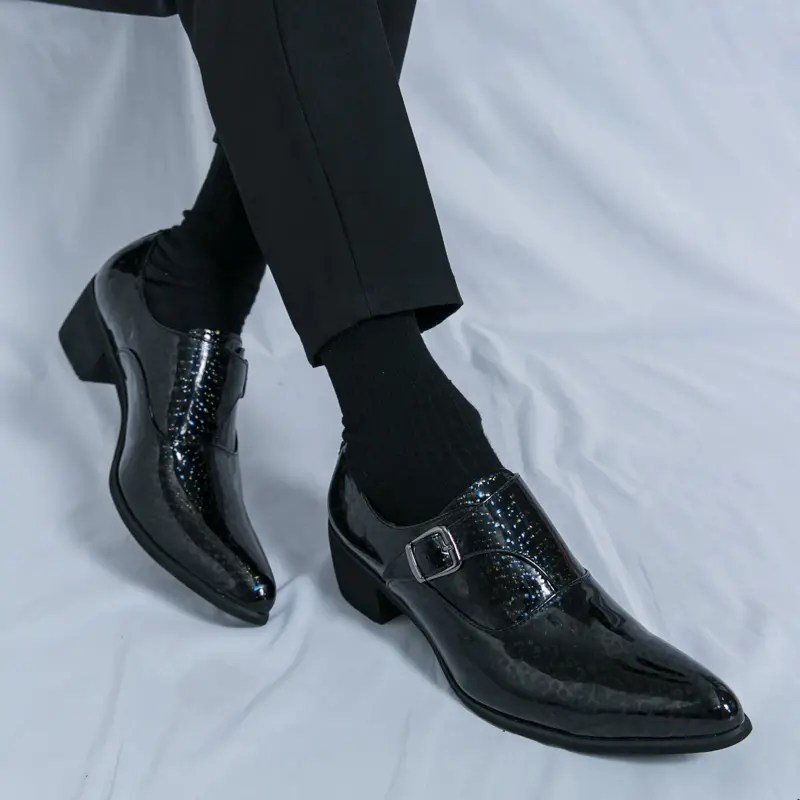 Men's Loafers Luxury Brand Leather Dress Shoes Breathable Slip-On Solid Formal Casual Shoes Handmade Designer Men Shoes Mocassin