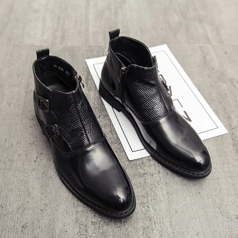 Men's Loafers Luxury Brand Leather Dress Shoes Breathable Slip-On Solid Formal Casual Shoes Handmade Designer Men Shoes Mocassin