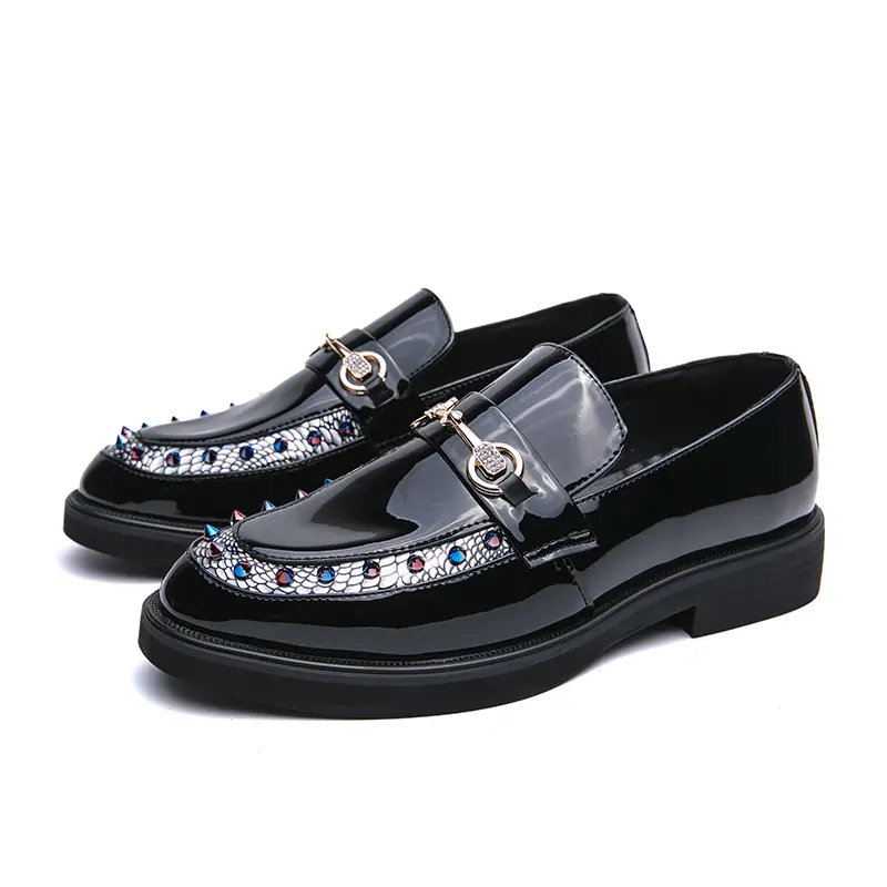 Men's Loafers Luxury Brand Leather Dress Shoes Breathable Slip-On Solid Formal Casual Shoes Handmade Designer Men Shoes Mocassin
