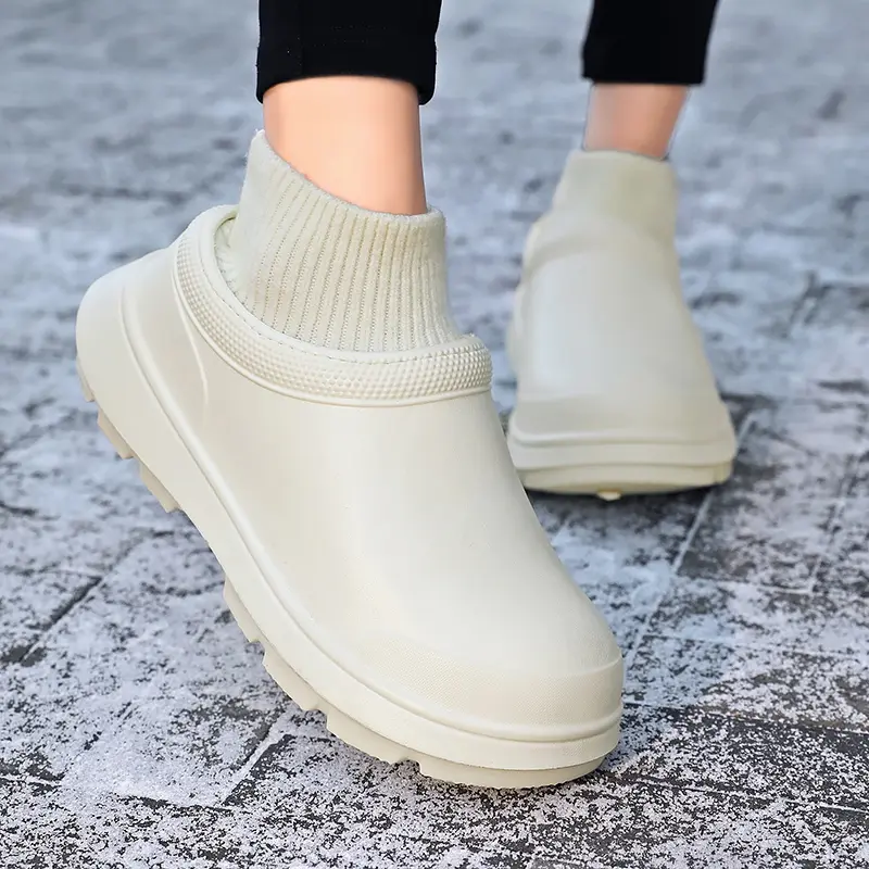 Outdoor Fashion Men Women's Non-slip Rain Shoes Four Seasons Fashion Waterproof Non-slip Kitchen Work Rain Boots