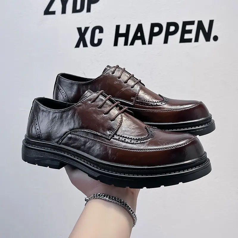 Men's Loafers Luxury Brand Leather Dress Shoes Breathable Slip-On Solid Formal Casual Shoes Handmade Designer Men Shoes Mocassin