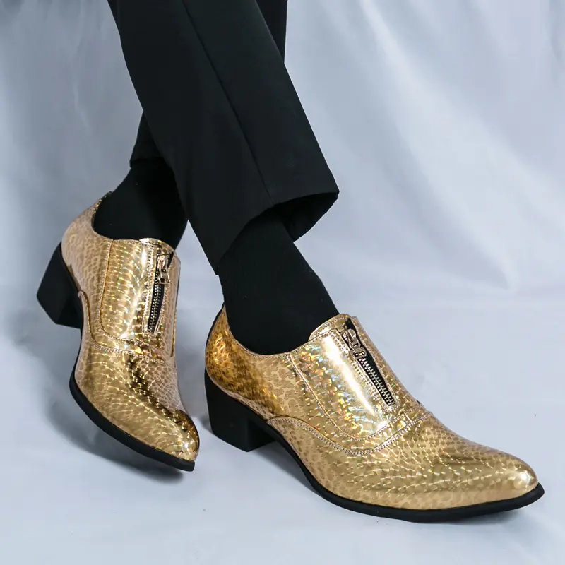 Men's Loafers Luxury Brand Leather Dress Shoes Breathable Slip-On Solid Formal Casual Shoes Handmade Designer Men Shoes Mocassin