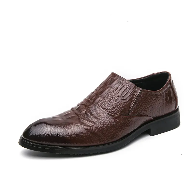 Men's Loafers Luxury Brand Leather Dress Shoes Breathable Slip-On Solid Formal Casual Shoes Handmade Designer Men Shoes Mocassin