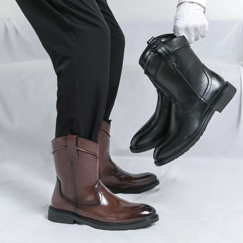 Men's Loafers Luxury Brand Leather Dress Shoes Breathable Slip-On Solid Formal Casual Shoes Handmade Designer Men Shoes Mocassin