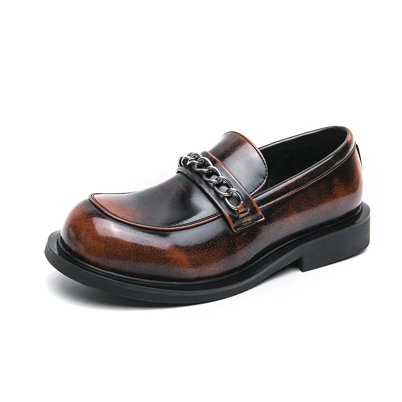 Men's Loafers Luxury Brand Leather Dress Shoes Breathable Slip-On Solid Formal Casual Shoes Handmade Designer Men Shoes Mocassin
