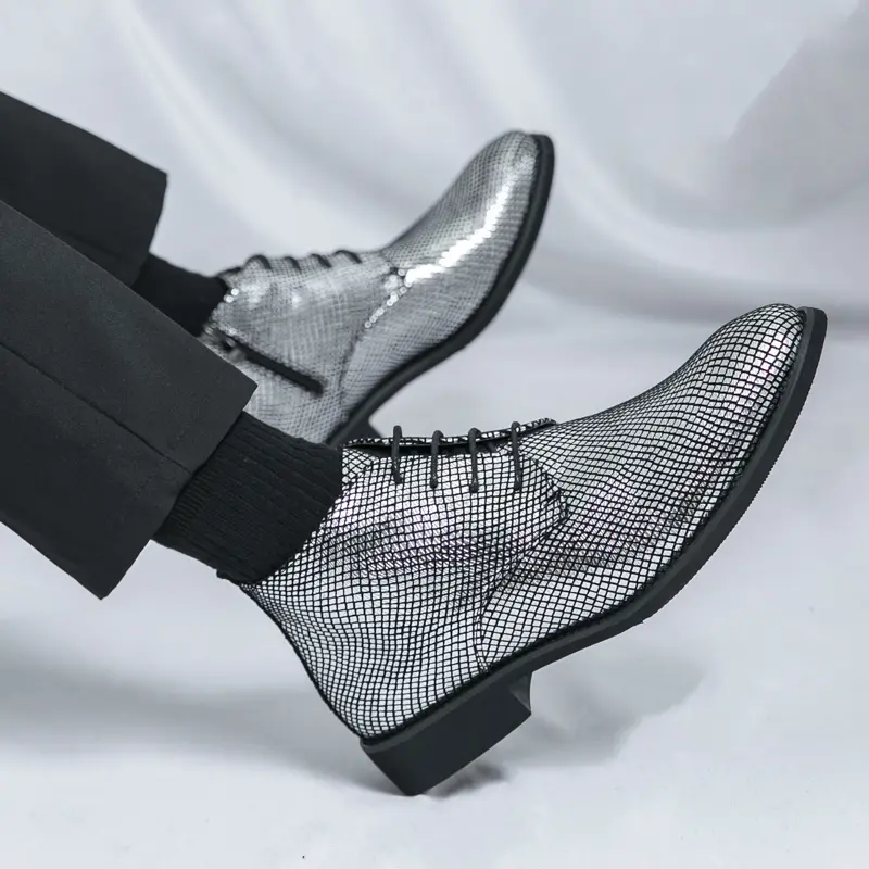 Men's Loafers Luxury Brand Leather Dress Shoes Breathable Slip-On Solid Formal Casual Shoes Handmade Designer Men Shoes Mocassin